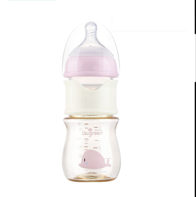 "Celestial Glass Baby Bottle - Safe, Stylish, and Secure Feeding"