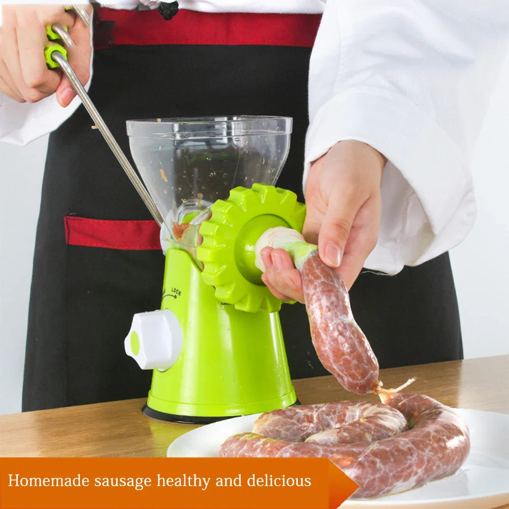 Kitchen Machine Meat Grinder Manual Processors Food Mincer Sausage Maker Stuffer Vegetable Chopper Blender Household  Enema Tool