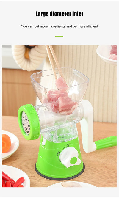 Kitchen Machine Meat Grinder Manual Processors Food Mincer Sausage Maker Stuffer Vegetable Chopper Blender Household  Enema Tool