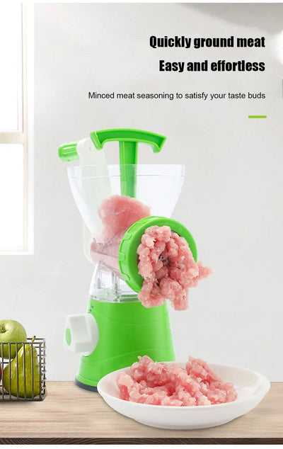 Kitchen Machine Meat Grinder Manual Processors Food Mincer Sausage Maker Stuffer Vegetable Chopper Blender Household  Enema Tool