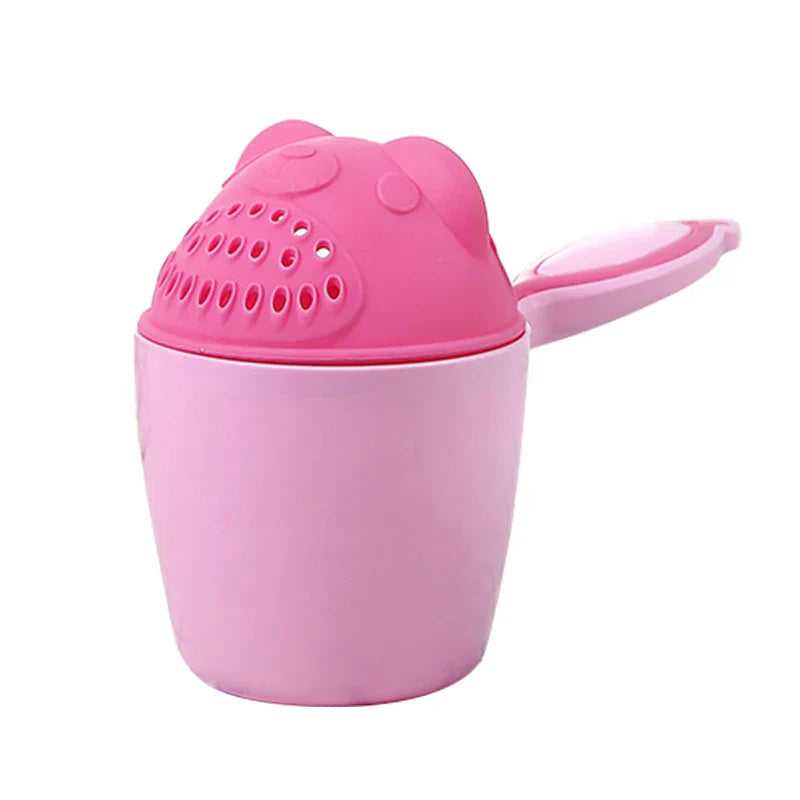 1PC Cute Cartoon Shampoo Cup Kids Wash Hair Shampoo Cup Baby Spoon Shower Bath Water Swimming Head Watering Bottle Bath Product