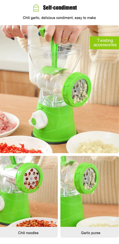 Kitchen Machine Meat Grinder Manual Processors Food Mincer Sausage Maker Stuffer Vegetable Chopper Blender Household  Enema Tool