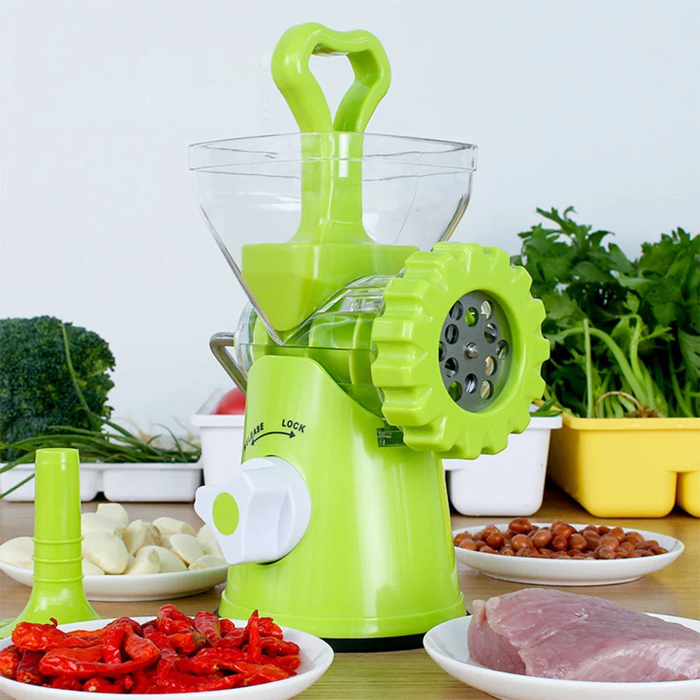 Kitchen Machine Meat Grinder Manual Processors Food Mincer Sausage Maker Stuffer Vegetable Chopper Blender Household  Enema Tool