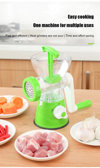 Kitchen Machine Meat Grinder Manual Processors Food Mincer Sausage Maker Stuffer Vegetable Chopper Blender Household  Enema Tool