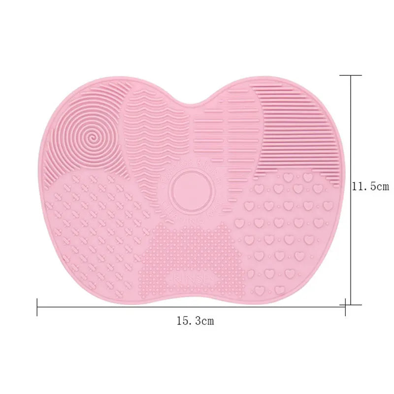 Beauty Multifunctional Powder Sponge Clean with Suction Cup Silicone Brush Pad Beauty Makeup Brush Cleaning Pad Tool Frosted