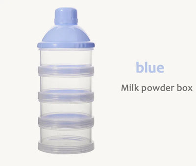 4 Grid Portable Milk powder box container Toddle Baby Snacks Food Storage Box Formula Dispenser Milk Powder Bottles