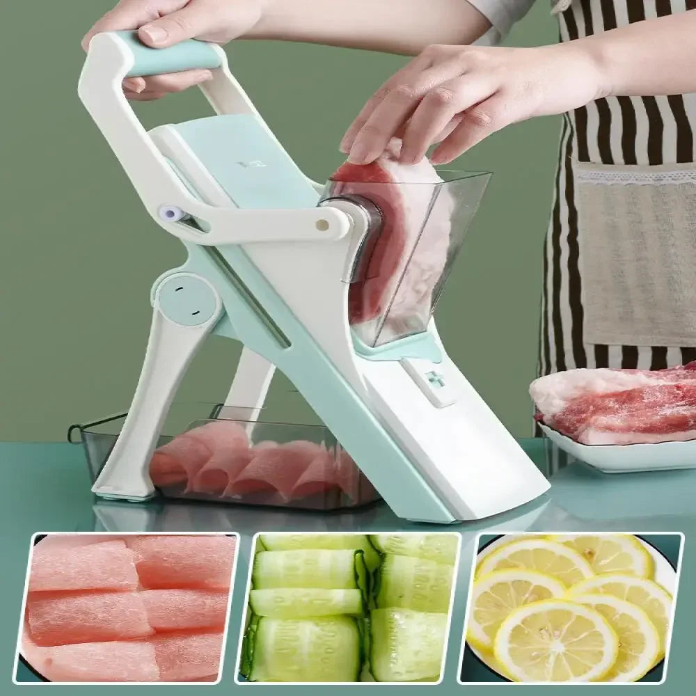 Vegetable Slicer Multi Function Shredder Manual Cutter Grater Kitchen Gadget Chopper Dicer Food Processor Cutting Tool Cooking