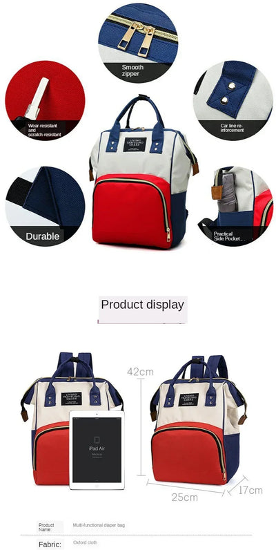 Diaper Bag Mummy Backpack Large Capacity Bag Mom Baby Multi-function Waterproof Outdoor Travel Diaper Bags For Baby Care