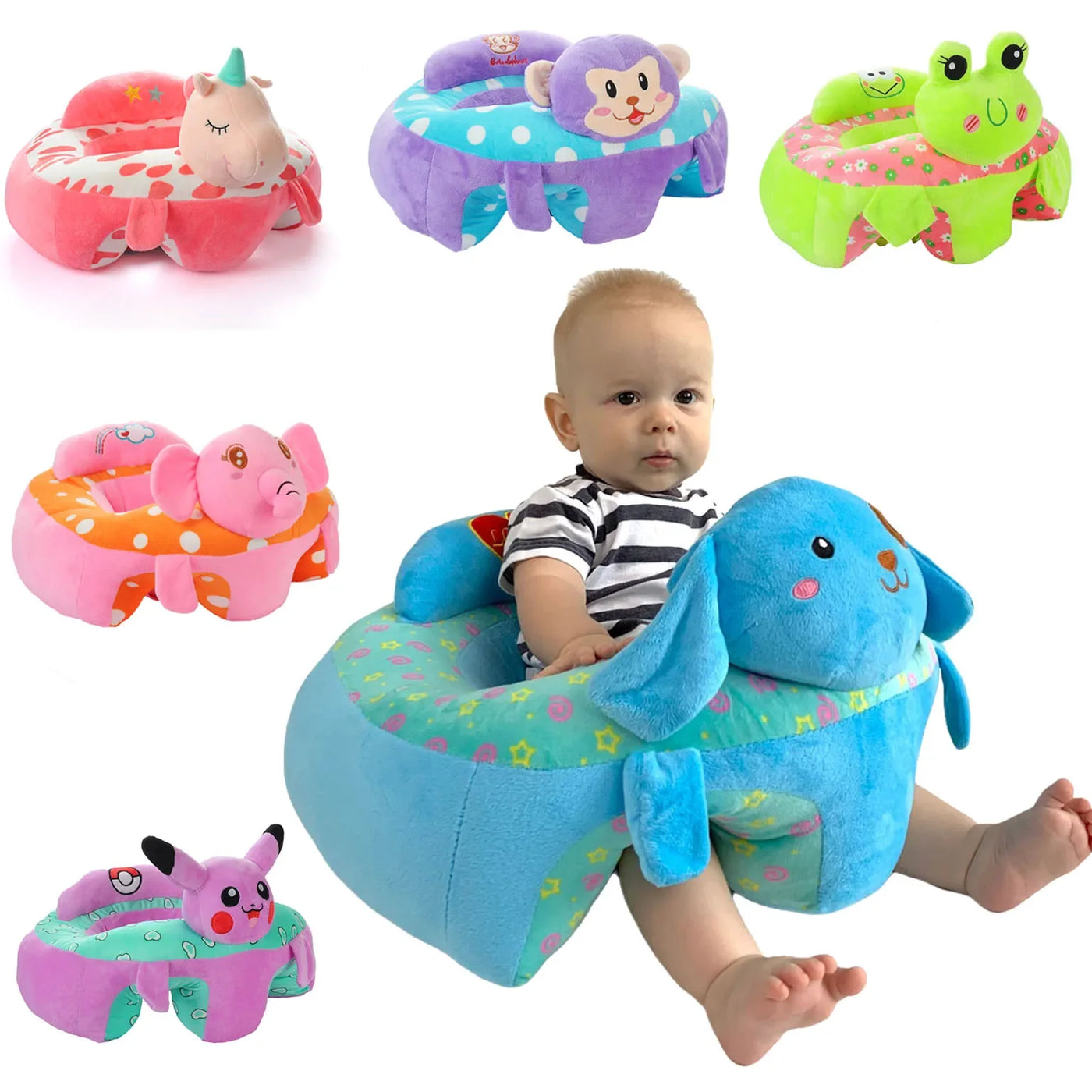 Baby Sofa Baby Seat Sofa Frame Cotton Feeding Chair Baby Seats for Sitting up 3-12 Months Infants, Baby Sofa Chair Sit Me Up