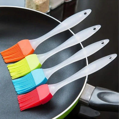 Cooking Silicone Spatula Barbeque Brush Cream Brush BBQ Heat Resistant Oil Brush Kitchen Bar Cake Baking Tools Utensil Supplies