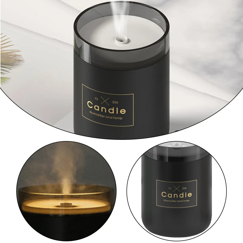 Candle Mist Maker Fogger Atmosphere Light Mini Aroma Diffuser Moisturize Skin Relieve Fatigue Air Freshener Fragrance Home Decor