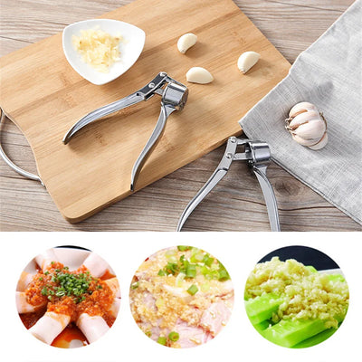 Garlic Press Crusher Mincer Kitchen Stainless Steel Garlic Smasher Squeezer Manual Press Grinding Tool Kitchen Accessories