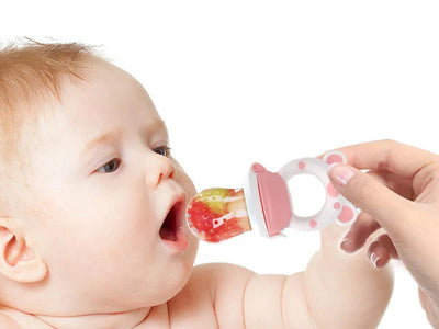 Baby Food Feeding Spoon Juice Extractor Fruit Feeder Pacifier Baby Feeding Bottle Silicone Gum Fruit Vegetable Bite Eat Feeder