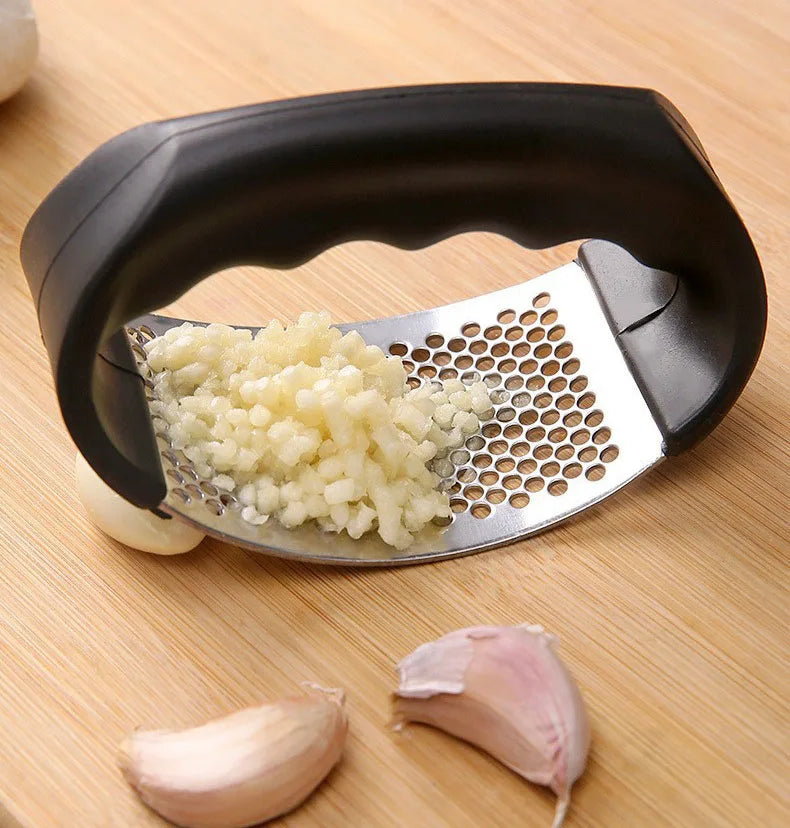 Stainless Steel Garlic Press Crusher Manual Garlic Mincer Chopping Garlic Tool Fruit Vegetable Tools Kitchen Accessories Gadget