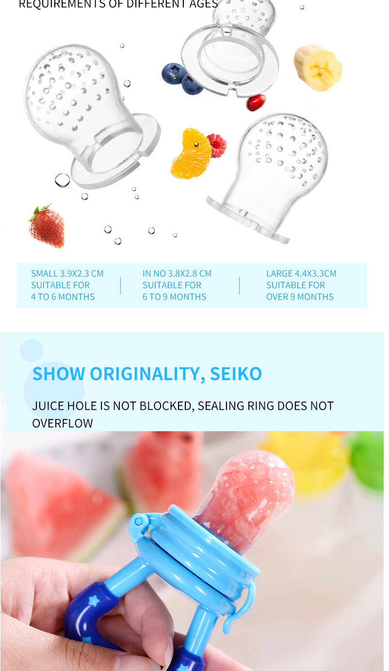 Baby Nipple Fresh Food Fruit Milk Feeding Bottles Nibbler Learn Feeding Baby Accessories Teething Pacifier For New Born