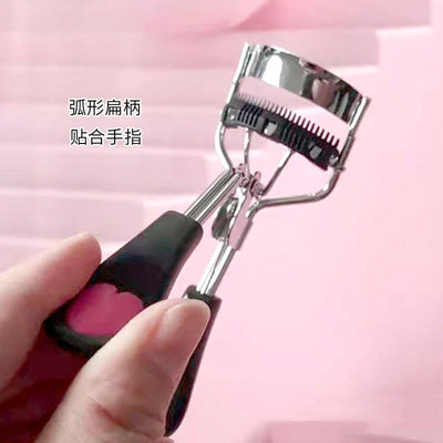 1PC Lady Professional Eyelash Curler With Comb Tweezers Curling Eyelash Clip Cosmetic Eye Beauty Tool