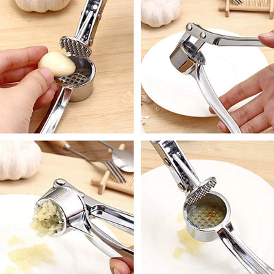 Garlic Press Crusher Mincer Kitchen Stainless Steel Garlic Smasher Squeezer Manual Press Grinding Tool Kitchen Accessories