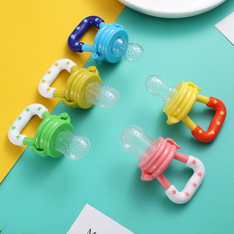 Baby Nipple Fresh Food Fruit Milk Feeding Bottles Nibbler Learn Feeding Baby Accessories Teething Pacifier For New Born