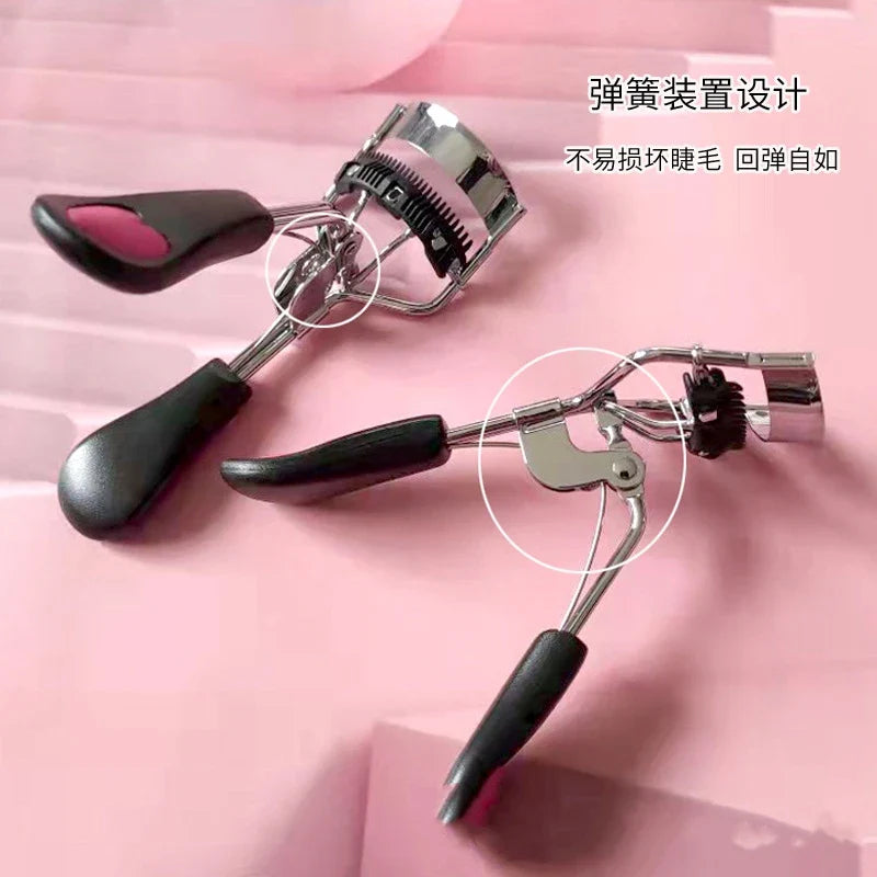 1PC Lady Professional Eyelash Curler With Comb Tweezers Curling Eyelash Clip Cosmetic Eye Beauty Tool