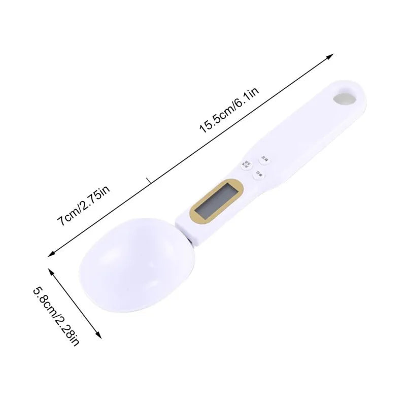 1Pc LCD Digital Measurement Adjustable Weighing Spoon Kitchen Scale Electronic Measuring Spoon Coffee Powder Scale Baking Scale