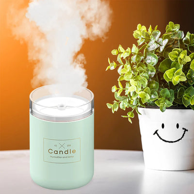 Candle Mist Maker Fogger Atmosphere Light Mini Aroma Diffuser Moisturize Skin Relieve Fatigue Air Freshener Fragrance Home Decor