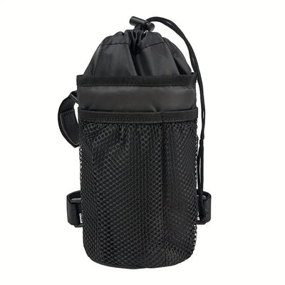Bicycle Bag Bike Bottle Holder Handlebar Stem Thermal Bag With Mesh Pocket Coffee Cup Holders Cycling Water Bottle Carrier Bag