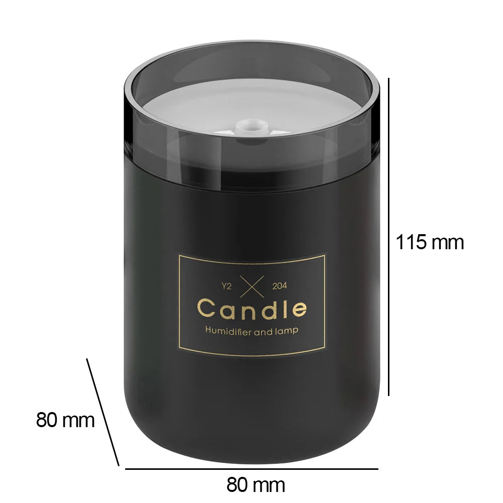 Candle Mist Maker Fogger Atmosphere Light Mini Aroma Diffuser Moisturize Skin Relieve Fatigue Air Freshener Fragrance Home Decor