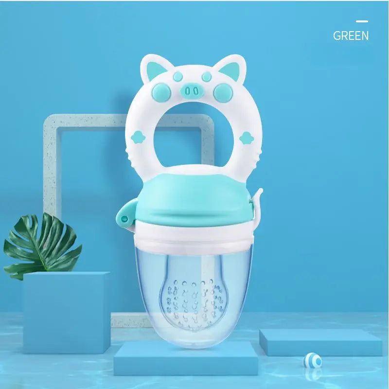 Baby Food Feeding Spoon Juice Extractor Fruit Feeder Pacifier Baby Feeding Bottle Silicone Gum Fruit Vegetable Bite Eat Feeder