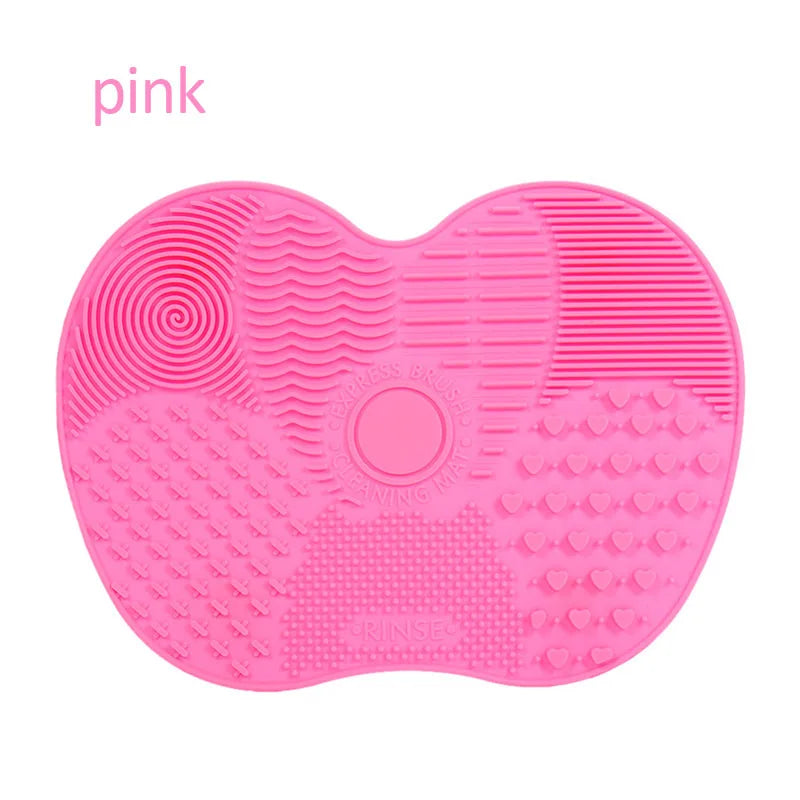 Beauty Multifunctional Powder Sponge Clean with Suction Cup Silicone Brush Pad Beauty Makeup Brush Cleaning Pad Tool Frosted