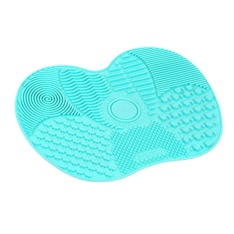 Beauty Multifunctional Powder Sponge Clean with Suction Cup Silicone Brush Pad Beauty Makeup Brush Cleaning Pad Tool Frosted