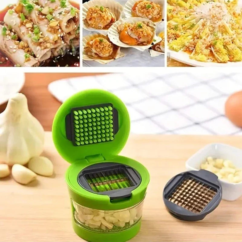 1pc Manual Garlic Press Garlic Mincer Ginger Crusher Kitchen Tool Grater Cutter Peeler Trituradror De Alho