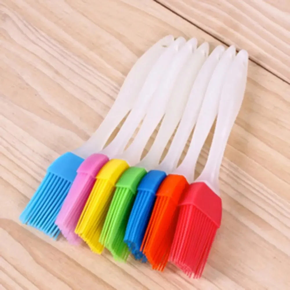 Cooking Silicone Spatula Barbeque Brush Cream Brush BBQ Heat Resistant Oil Brush Kitchen Bar Cake Baking Tools Utensil Supplies