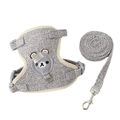 Cat Harnesses With Belt For Puppy Dog Leash Cute Vest For Small Pets Collar Polyester Adjustable Mesh Harness Pet Accessories