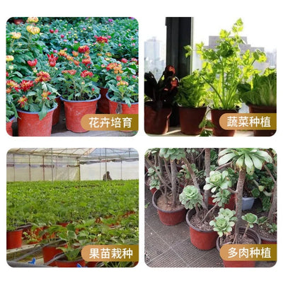 20pcs Plastic Flowerpots Simple Nursery Seedling Pot Flowers Seed Breeding Planters Container Box Garden Supplies Tool
